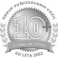 17 letna tradicija odkupa poškodovanih vozil